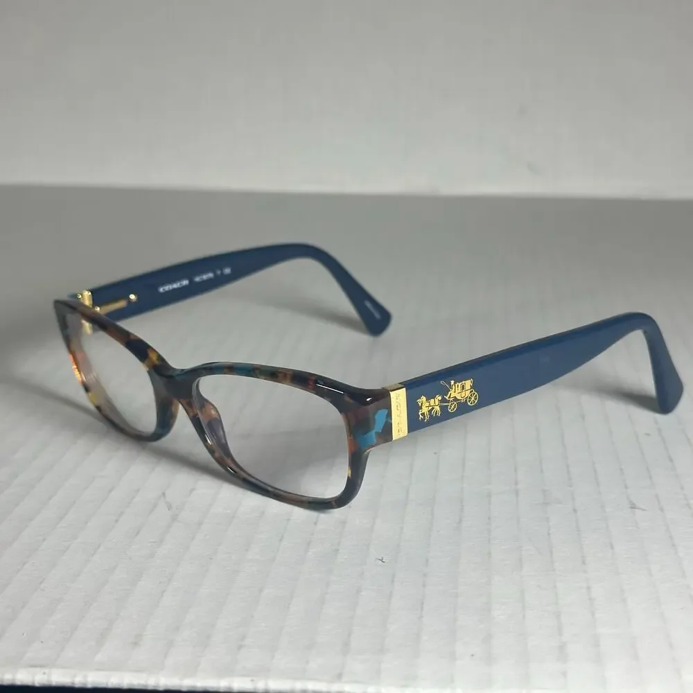 Coach HC6078 Eyeglasses Frames Teal Confetti 52-16-135 Women